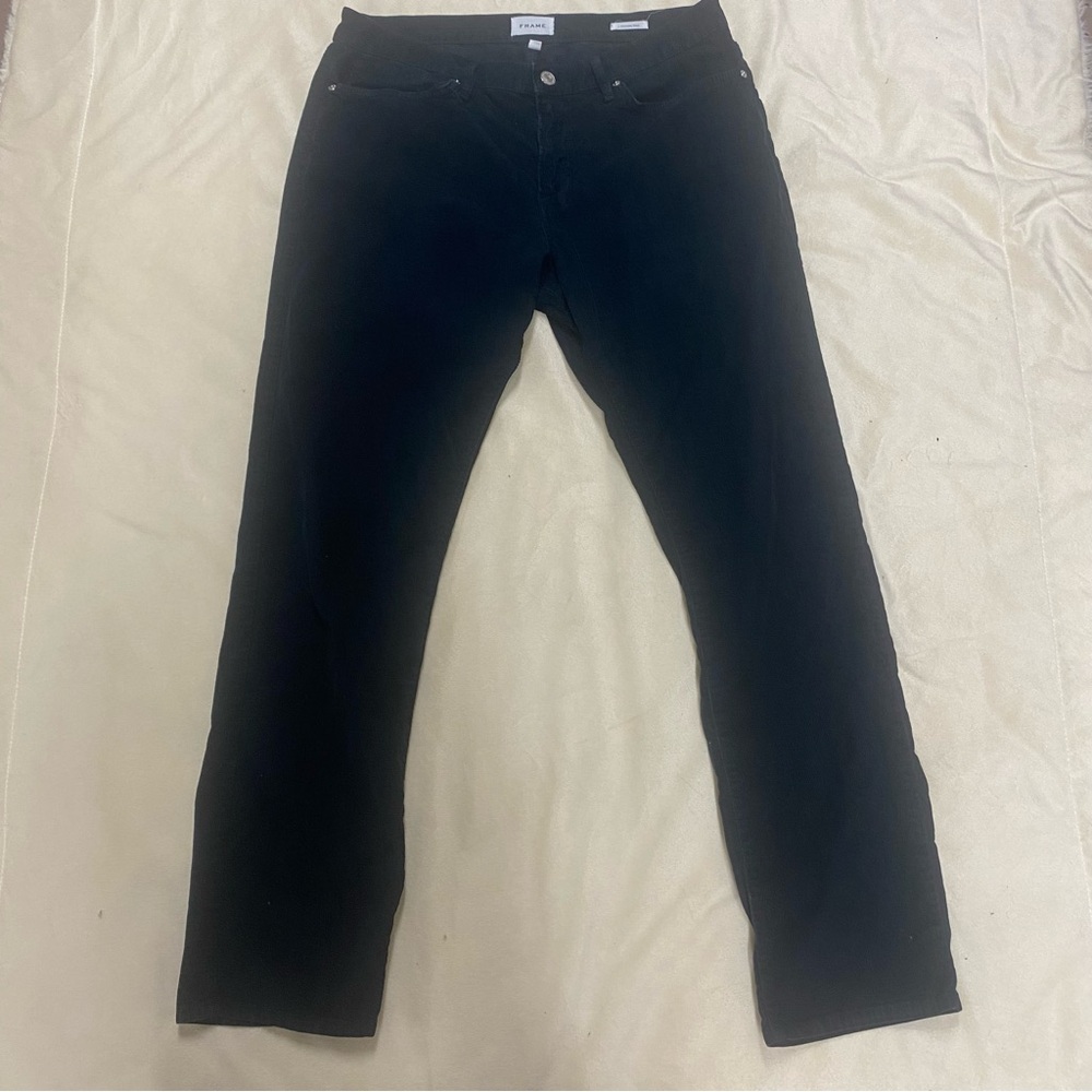 Frame L ‘Homme Slim Navy Corduroy Pants, 36”x31”